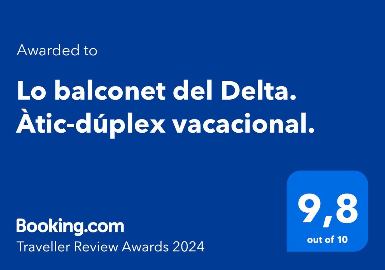 Lo Balconet Del Delta. Atic-Duplex Vacacional. Apartman Amposta Kültér fotó